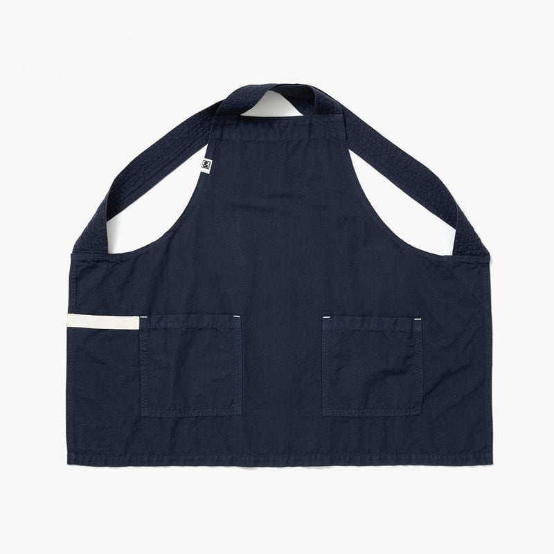 Hedley & Bennett Smock Apron, Blueberry Blue — front view