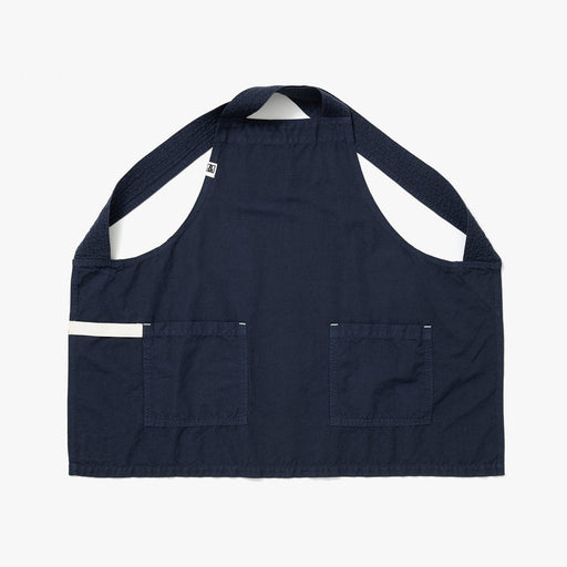 Hedley & Bennett Smock Apron, Blueberry Blue — front view