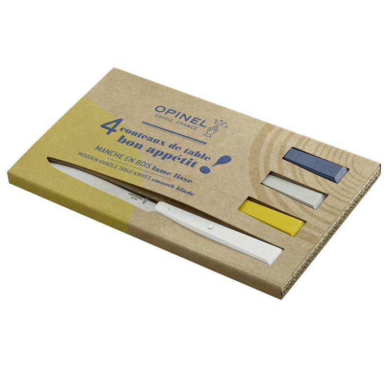Opinel | Bon Appétit No.125 Steak & Table Knives Sets, Olivewood