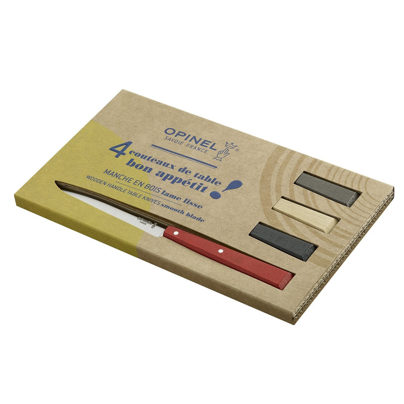 Opinel | Bon Appétit No.125 Steak & Table Knives Sets, Olivewood
