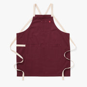Hedley & Bennett All Day Crossback Apron, House Red — front view