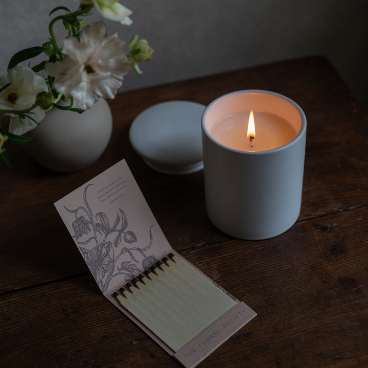 The Floral Society | Soy Wax Candle No. 1, Juniper + Geranium