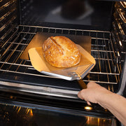 Brod & Taylor Metal Bread Peel, a sleek kitchen tool ideal for safely transferring bread, aligning with Athens Cooks' curated bakeware collection.