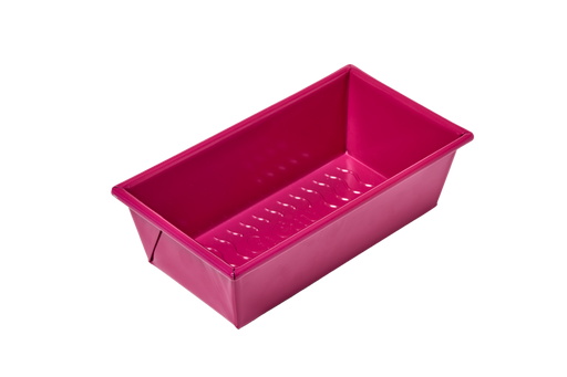 Great Jones | Breadwinner - Raspberry loaf pan with a nonstick, nontoxic ceramic coating and wavy, corrugated bottom for easy release of baked goods.