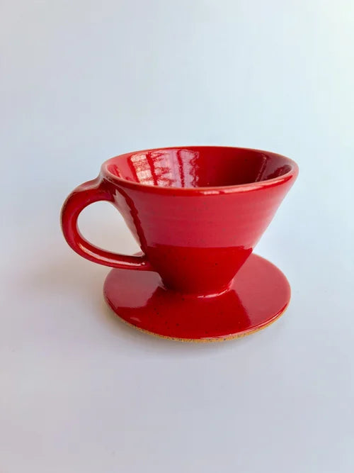 RachaelPots | Coffee Pour Over Cone W/Handle, Pink