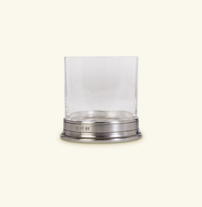 Match | Double Old Fashioned Glass - Pewter Base