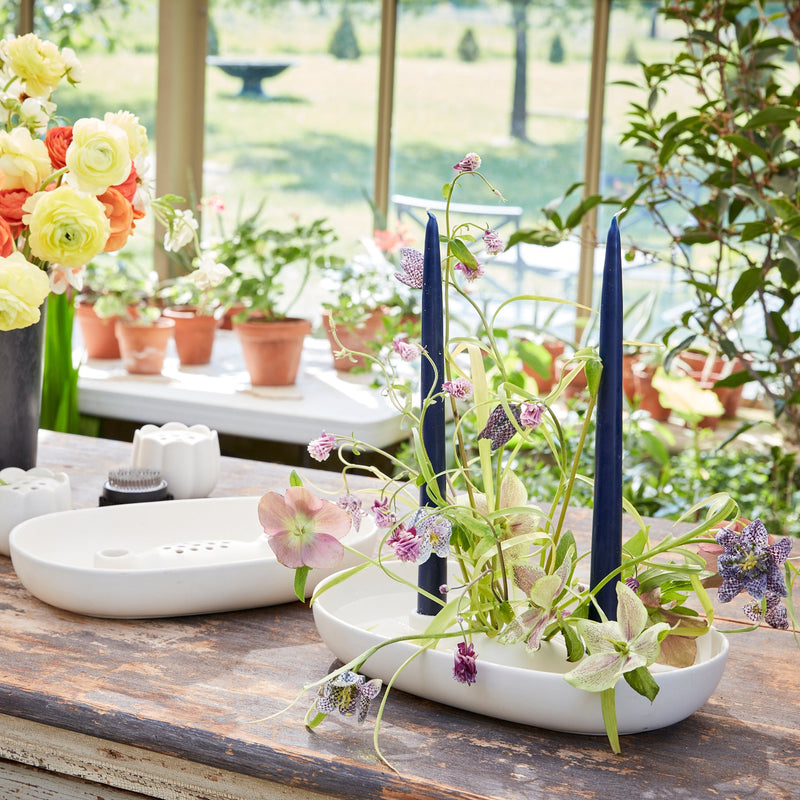 The Floral Society | Dipped Taper Candles, 12 Inches, Saffron