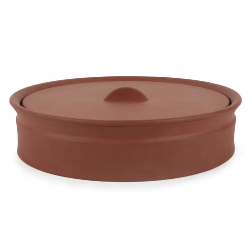 Sir|Madam | Terra Cotta Larder Crock No. 10: A round earthenware casserole dish with a flat lid, ideal for slow cooking or as a versatile storage container.