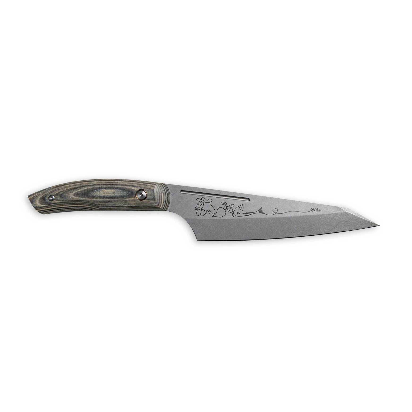 Messermeister Carbon Chef April Bloomfield Chef's Knife - 6.5" - Thumbnail 3