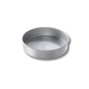 USA Pan | Cake Pans - 10 in Round, featuring FDA-approved Americoat® nonstick coating and ridged texture for efficient baking and easy cleanup, ideal for all bakers.