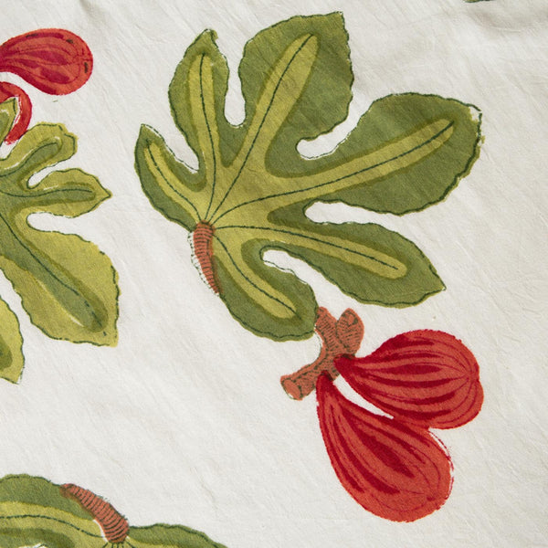 Couleur Nature | Fig French Tablecloths, Red& Green