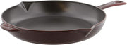 Staub Cast Iron Frying Pan - Grenadine, ideal for professional cooking, with a sturdy handle and smooth surface, perfect for versatile kitchen tasks at Athens Cooks.