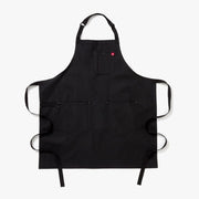 Hedley & Bennett | Essential Aprons - Caviar features adjustable straps and pockets, crafted from durable cotton canvas, ideal for versatile cooking at Athens Cooks.
