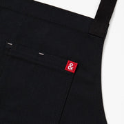 Hedley & Bennett All Day Crossback Apron, Caviar Black — construction detail