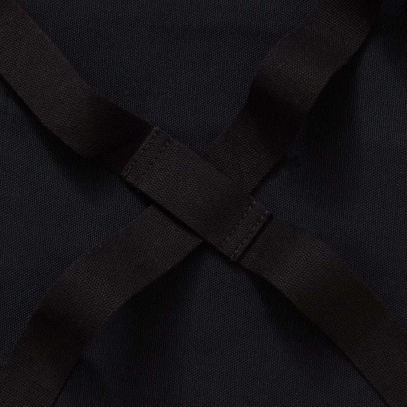 Hedley & Bennett All Day Crossback Apron, Caviar Black — apron detail