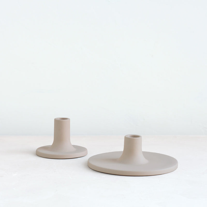 The Floral Society | Candle Holders, Medium, Smoke