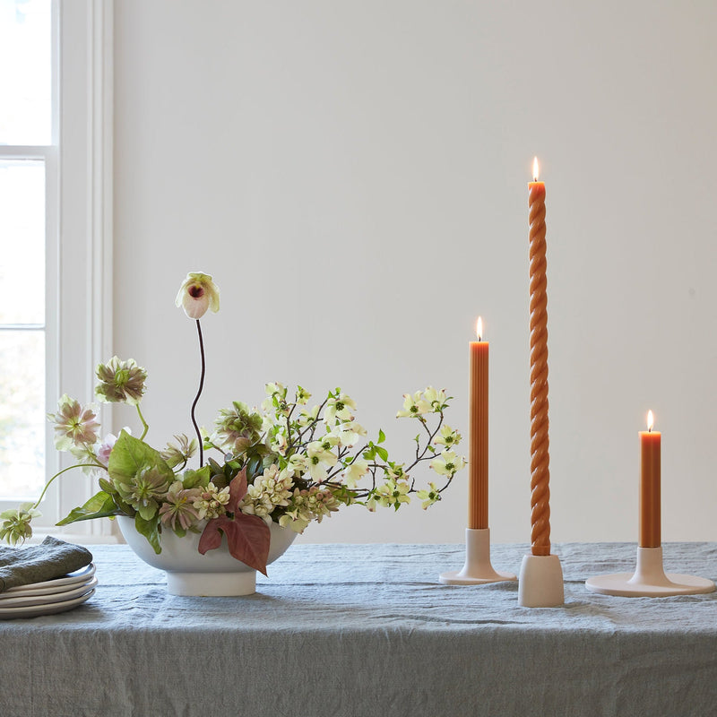 The Floral Society | Candle Holders, Medium, Smoke
