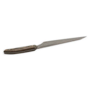 Messermeister | Chef April Bloomfield Chef's Knife, 6.5 inches: A sleek, narrow-bladed knife with a laminated wooden handle, ideal for precise culinary tasks.