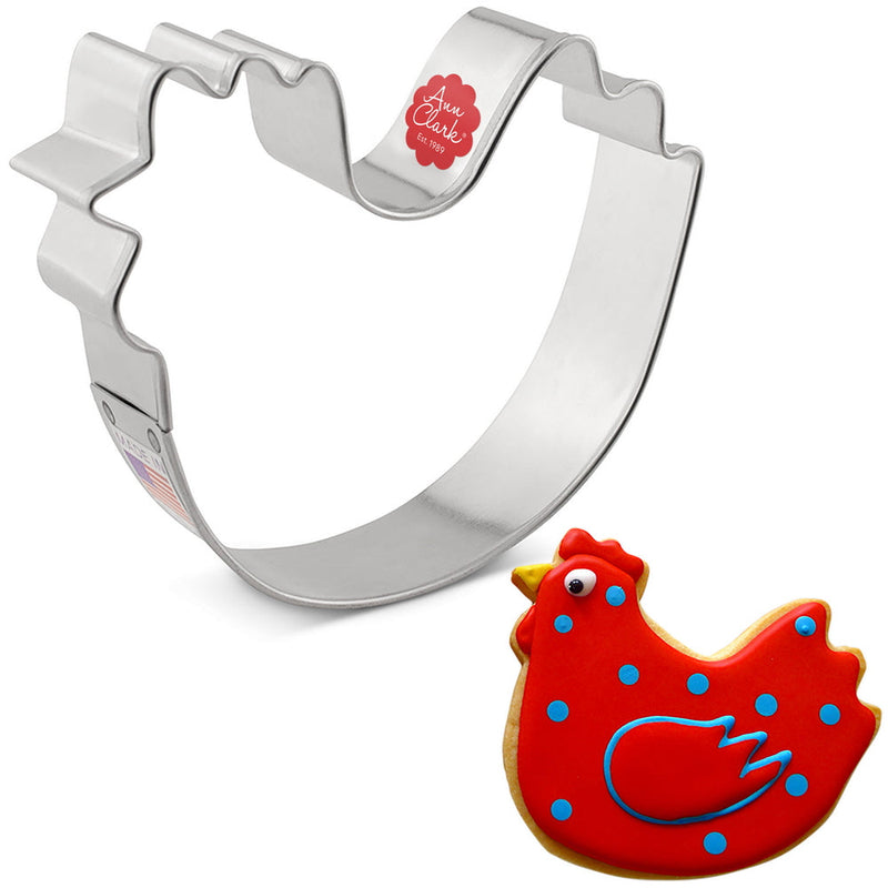 Ann Clark Chicken cookie cutter from America's largest manufacturer, ideal for charming farm-themed baking projects. Perfect for home and professional bakers seeking quality kitchenware.