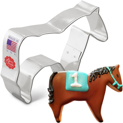 Ann Clark | Cookie Cutters - Horse, features a horse-shaped cookie cutter, ideal for creating equestrian-themed cookies, from America's renowned cookie cutter manufacturer.