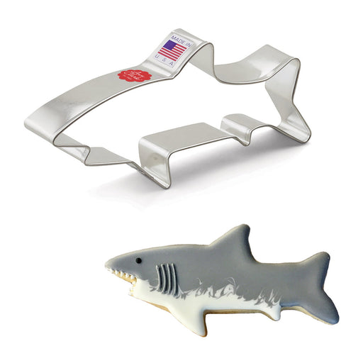 Ann Clark Shark cookie cutter from America's largest manufacturer, ideal for ocean-themed baking, enhancing creativity for home and professional bakers.