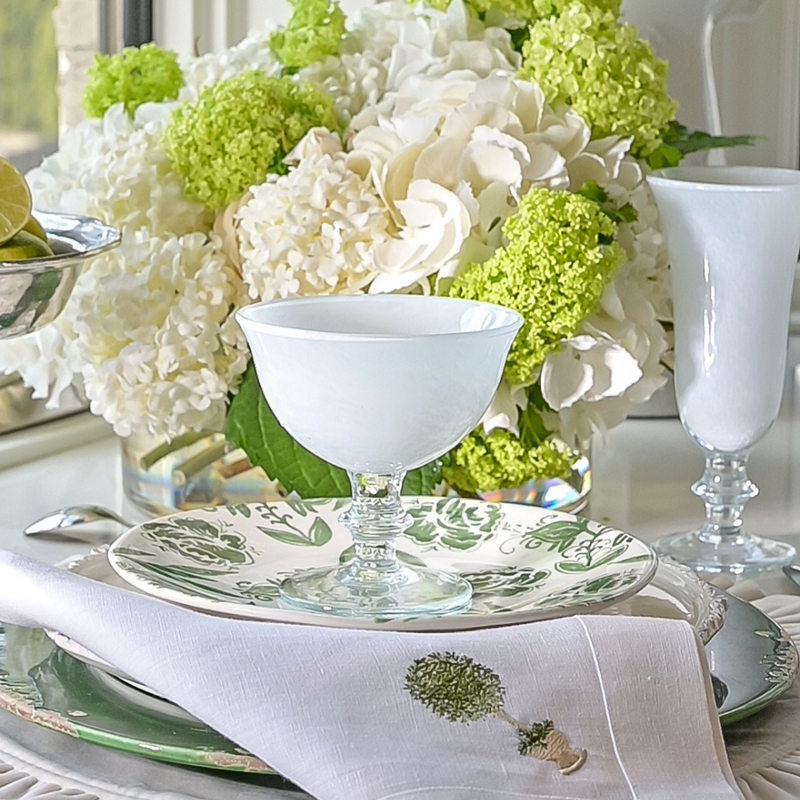 Arte Italica & Crown Linen Designs | Rialto Compote - Tuscan White