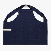 Hedley & Bennett Smock Apron, Blueberry Corduroy — front view