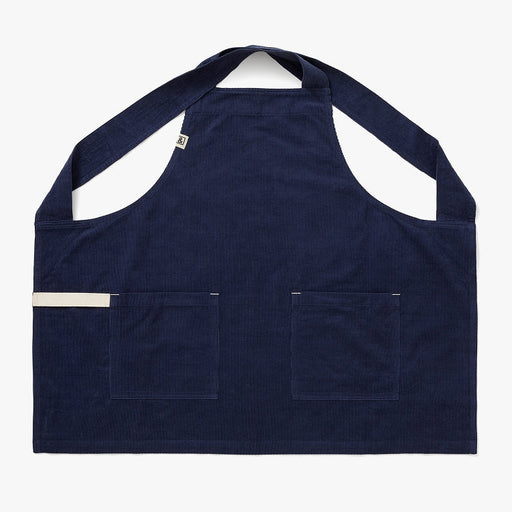 Hedley & Bennett Smock Apron, Blueberry Corduroy — front view