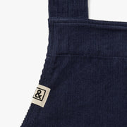 Hedley & Bennett Smock Apron, Blueberry Corduroy — crossback construction
