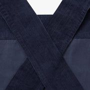 Hedley & Bennett Smock Apron, Blueberry Corduroy — side view