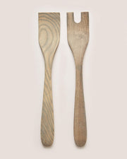 Farmhouse Pottery | Crafted Salad Servers - Grey, handcrafted from New England ash, showcasing artisanal design perfect for tossing and serving salads, aligning with Athens Cooks' curated kitchen collection.