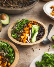 Farmhouse Pottery | Crafted Wooden Bowls - 17 - Natural, showcasing a tactile design ideal for salads or decor, embodying farm-to-table ethos with nested storage convenience.