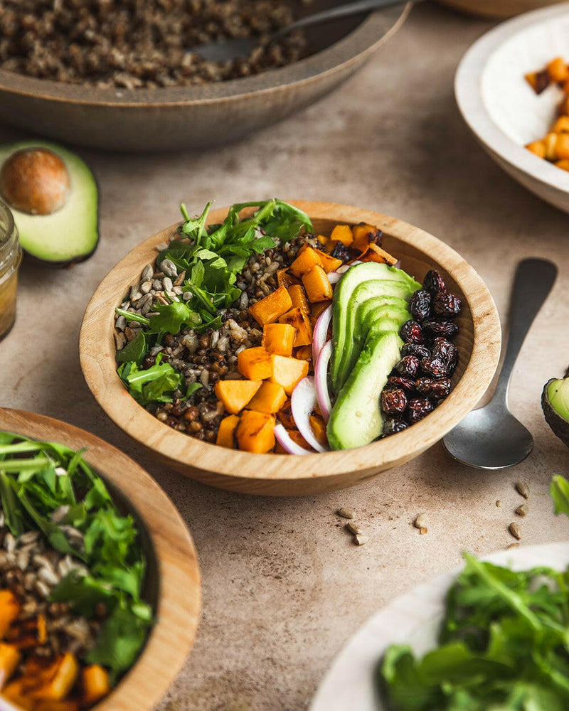 Farmhouse Pottery | Crafted Wooden Bowls - 17 - Natural, showcasing a tactile design ideal for salads or decor, embodying farm-to-table ethos with nested storage convenience.