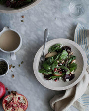 Farmhouse Pottery's Crafted Wooden Bowls, 17 Natural, showcase a nested design, ideal for serving or decoration, embodying a farm-to-table aesthetic.