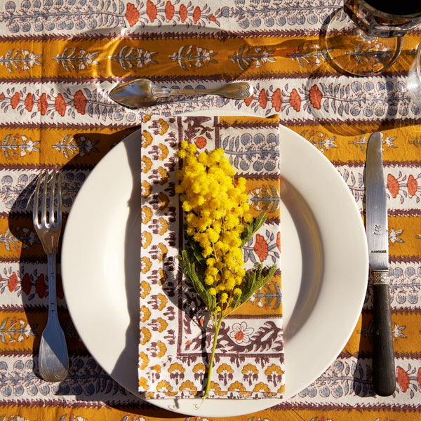 Couleur Nature | Provence Avignon Tablecloth, Dijon & Blue