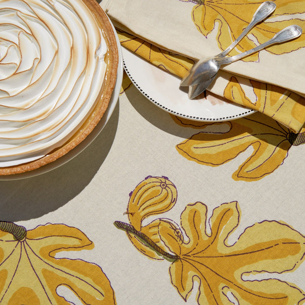 Couleur Nature | Fig Citrine Tablecloth