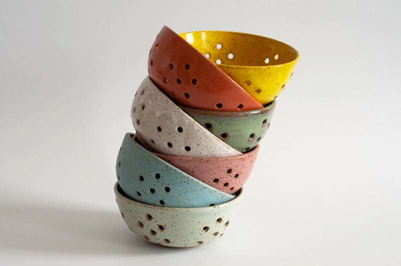 RachaelPots | Small Berry Bowl With Dish, Robin's Egg Blue