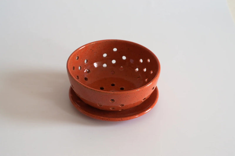 RachaelPots | Small Berry Bowl With Dish, Coral