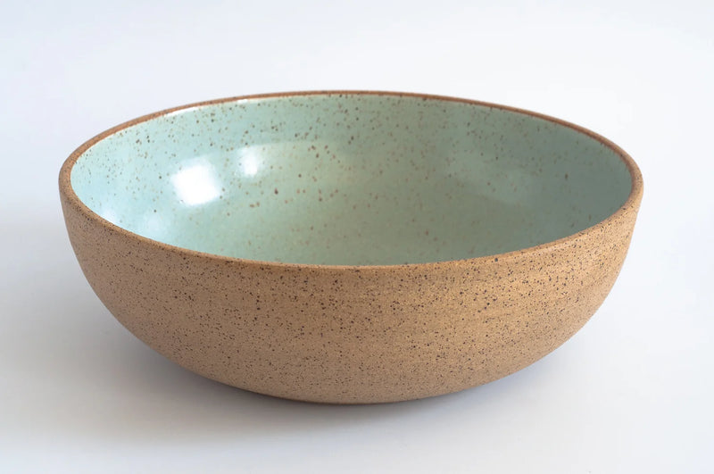 RachaelPots | Low Serving Bowl, Nude/Sage