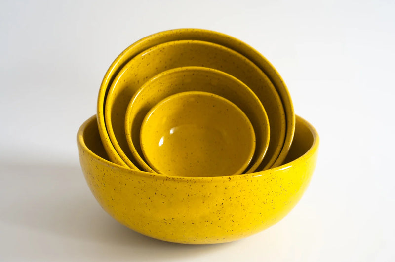 RachaelPots | Set of Five Nesting Bowls, Robin's Egg Blue