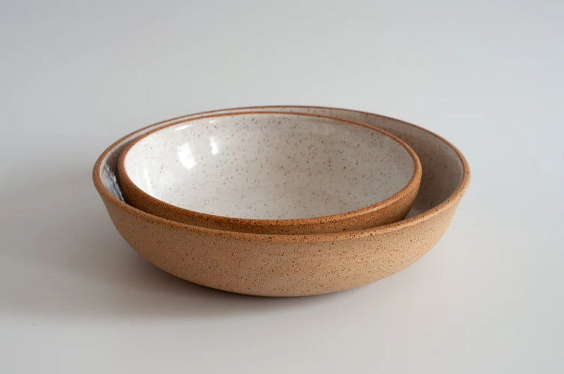 RachaelPots | Large Pasta Bowl, Nude/White