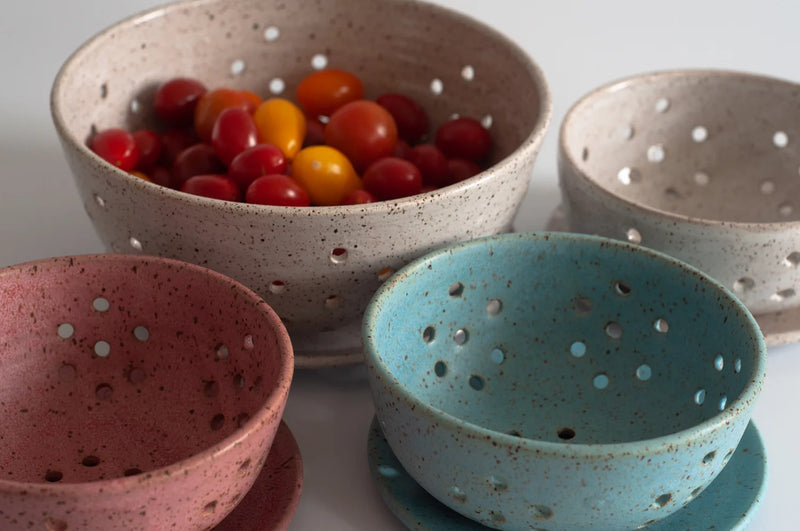 RachaelPots | Small Berry Bowl With Dish, Coral