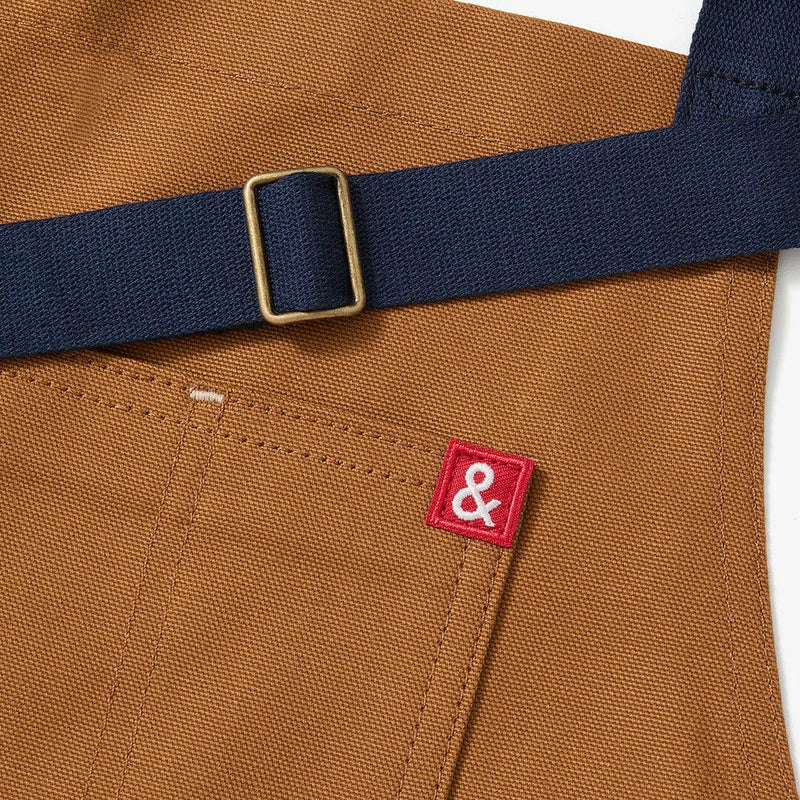Hedley & Bennett | Essential Aprons - Tahoe Pine, featuring an adjustable neck strap, long waist ties, and multiple pockets, crafted from durable, stain-resistant cotton canvas.