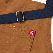 Hedley & Bennett Essential Apron, Denver Brown — construction detail