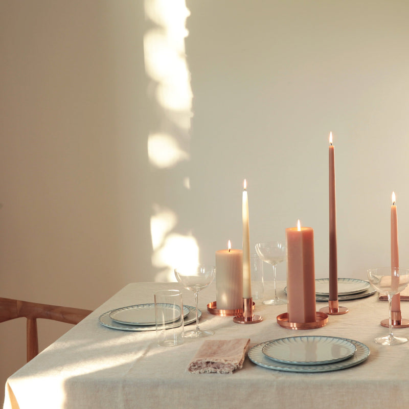 The Floral Society | Dipped Taper Candles, 12 Inches, Saffron