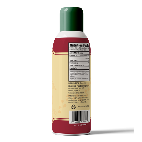 Cornhusker Kitchen Duck Fat Spray | Gourmet Duck Fat Cooking Oil Spray