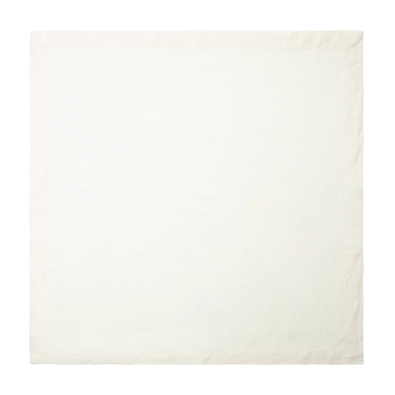 Ivory Everyday Napkins by Caravan Home, 21 x 21, set of 4, featuring exquisite craftsmanship with mitered corners, perfect for enhancing your dining experience.