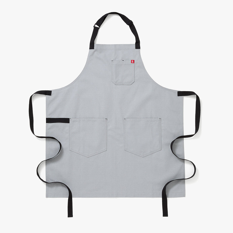 Hedley & Bennett Essential Apron, Earl Grey — front view