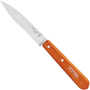 Opinel | Essential Paring Knife - Pink with a 3.75-inch stainless-steel blade and a wooden handle, ideal for precision cutting in the kitchen.