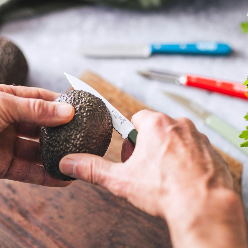 Opinel | Essential Serrated Knife, Apple Green